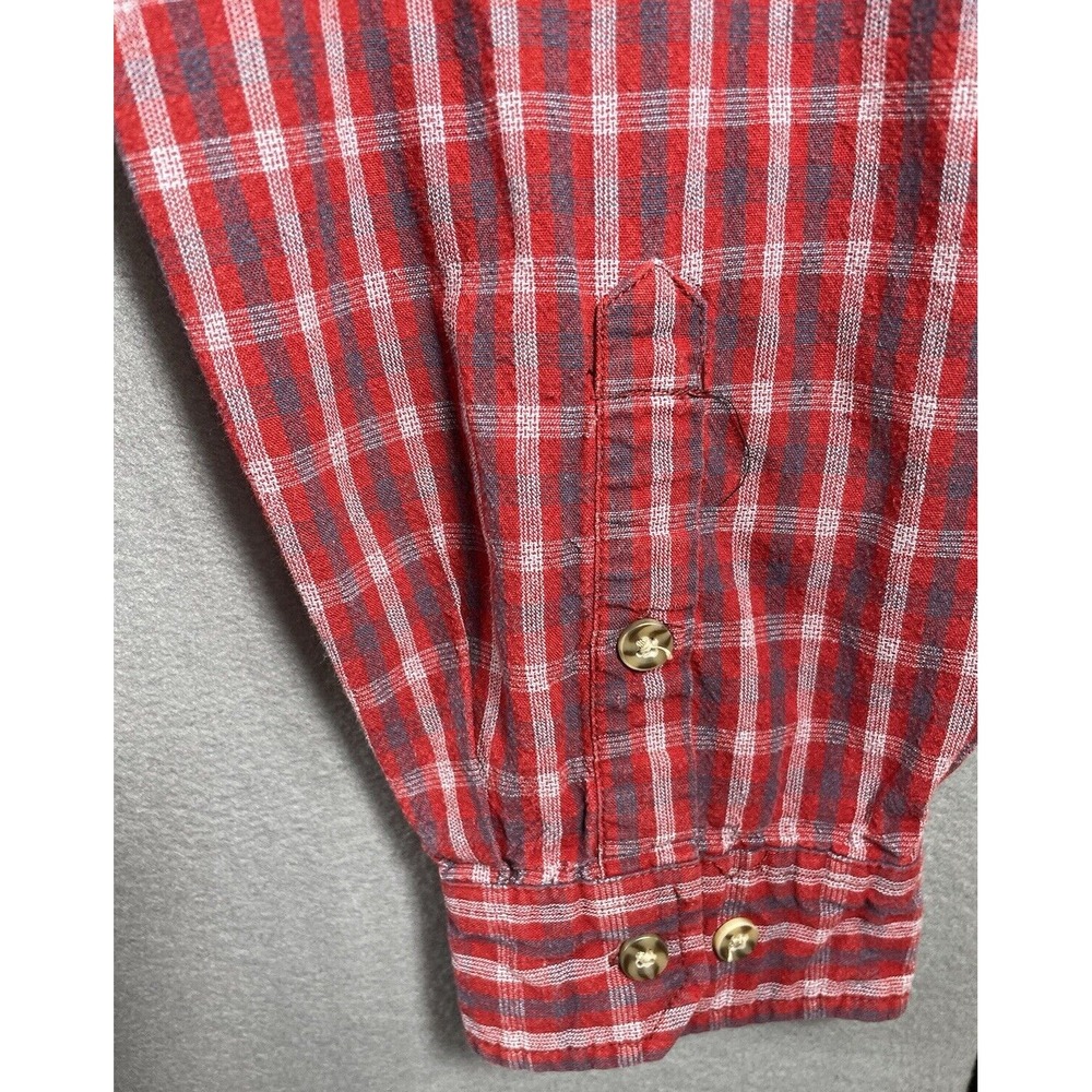 Vintage Carhartt 3XL Shirt Red Plaid Longsleeve - Picture 10 of 11